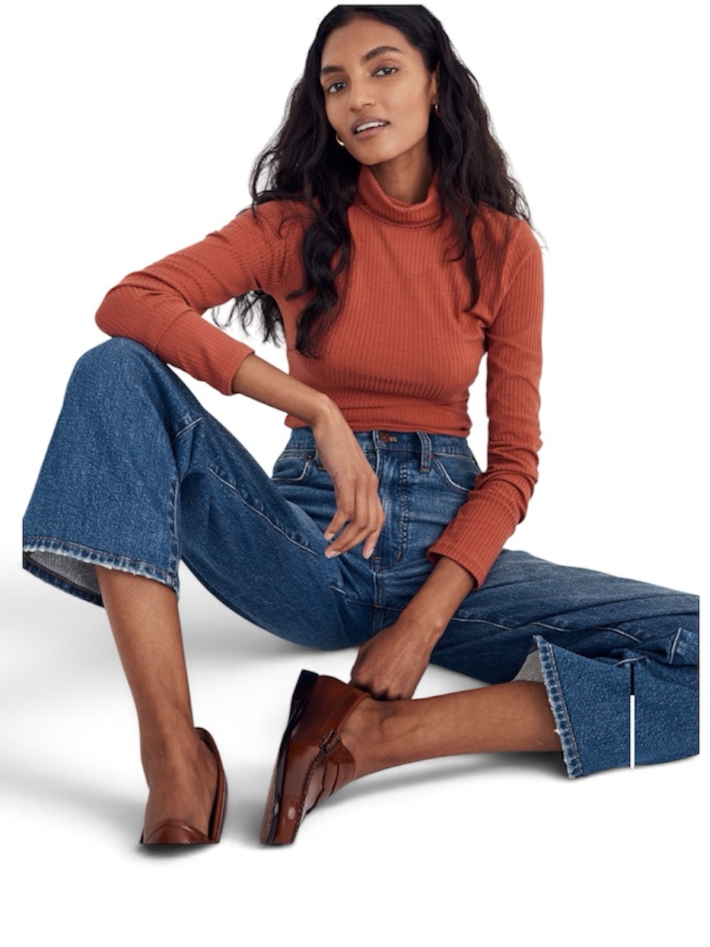 Madewell Ribbed Turtleneck Top